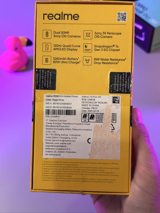 Нове realme 14 Pro+ 256GB європейська версія neverlock