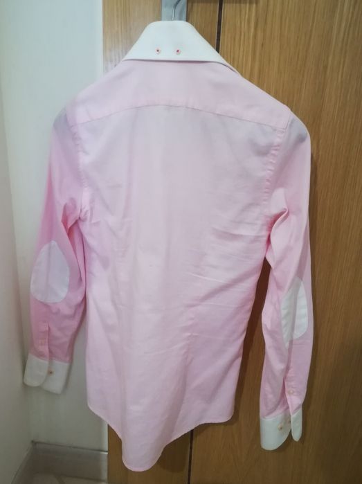 Blusa Rosa Sacoor 38 c/ cotoveleira