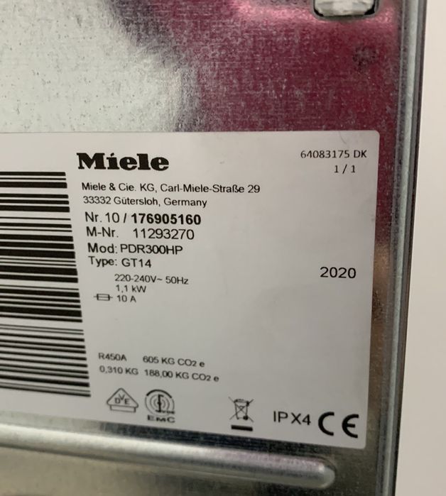 Сушильна машина MIELE PDR 300 HP