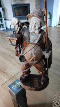 Rzeźba drewniana Latarnik, Halabardnik (Unikalna)