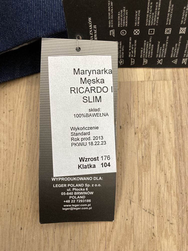 Marynarka męska Leger Rocardo slim