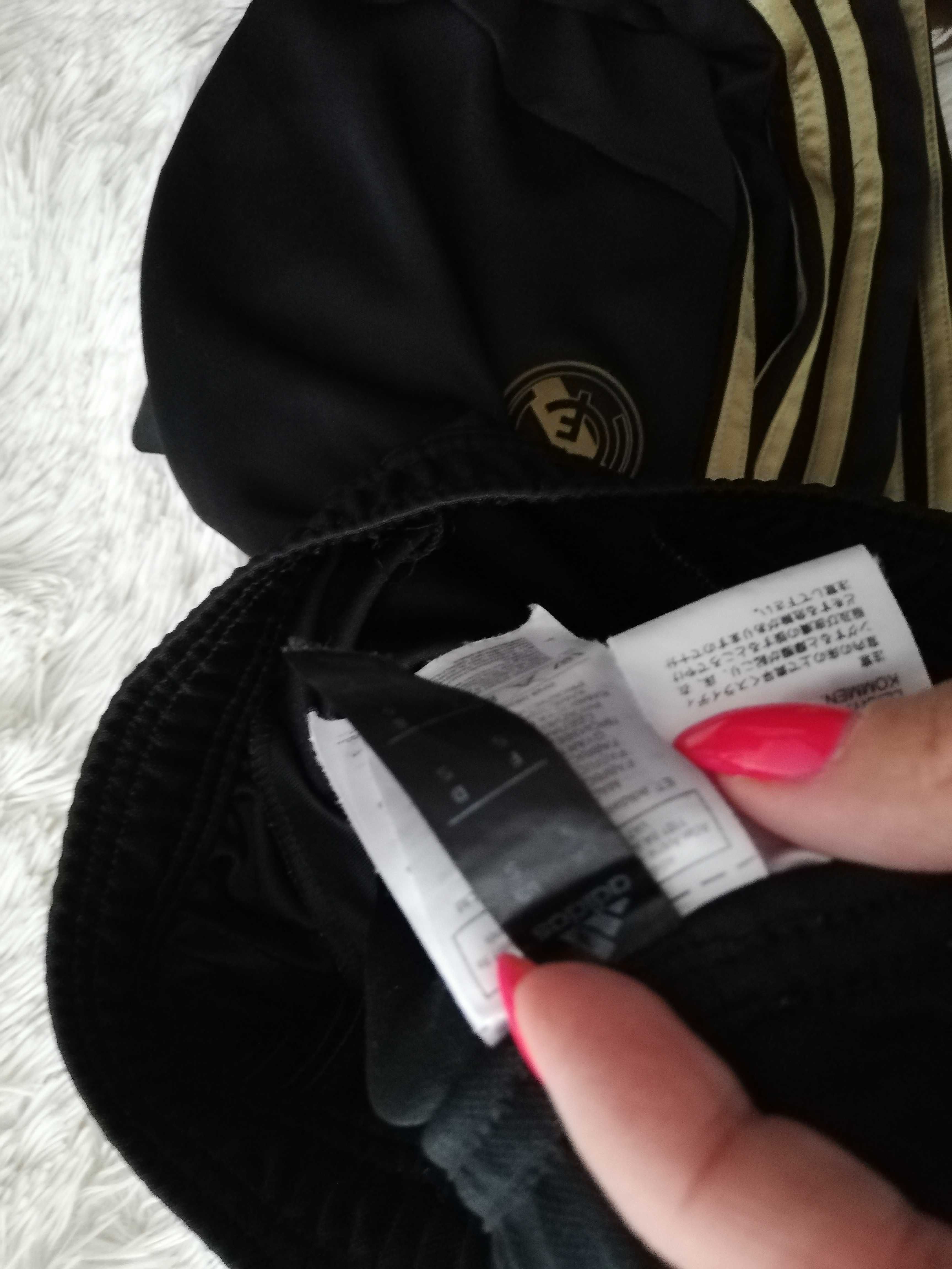 spodnie FC Real Madryt S 36 black gold spodnie adidas czarne s 36