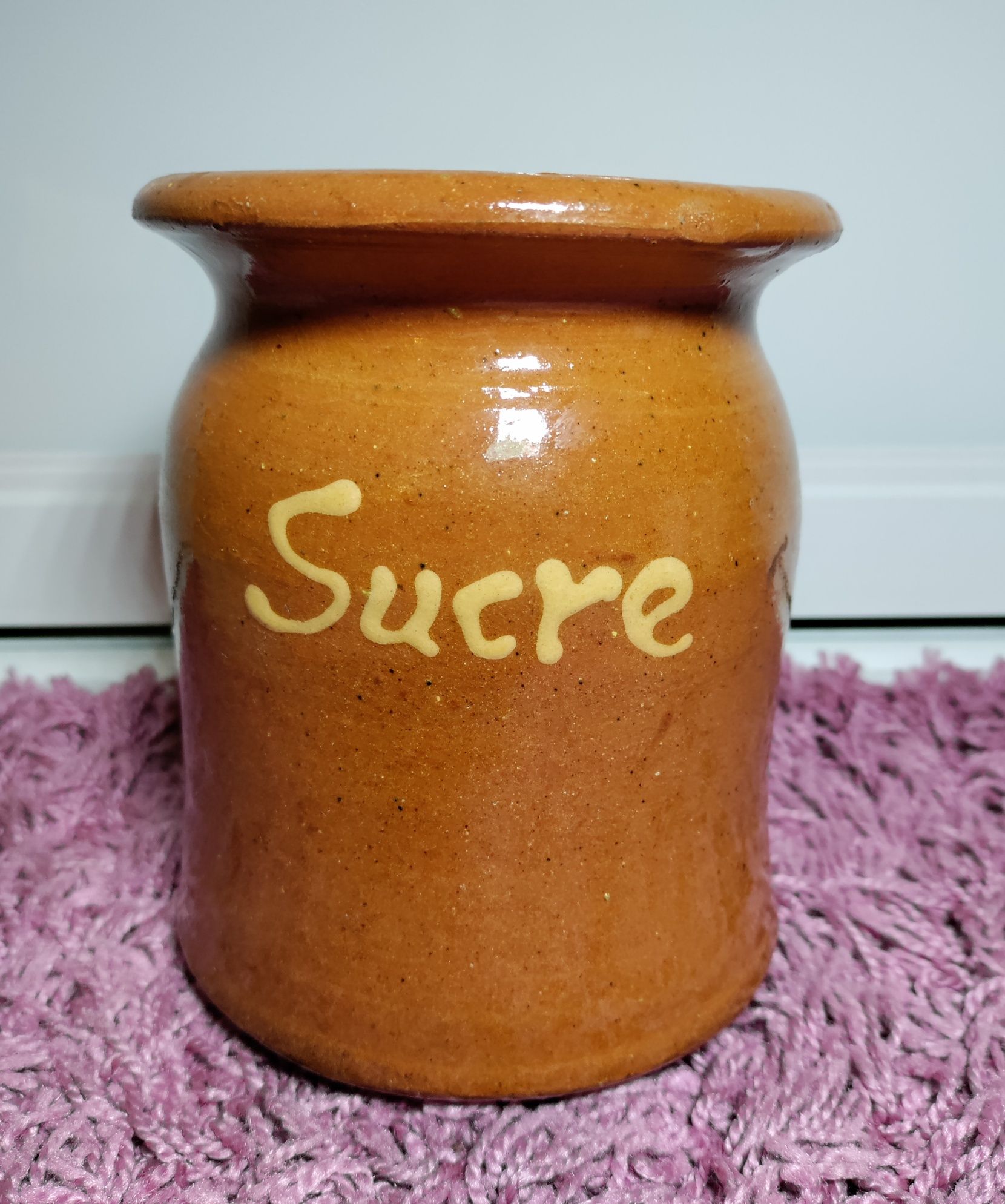 Francuski duży pojemnik na cukier naczynie ganek Sucre kolekcja