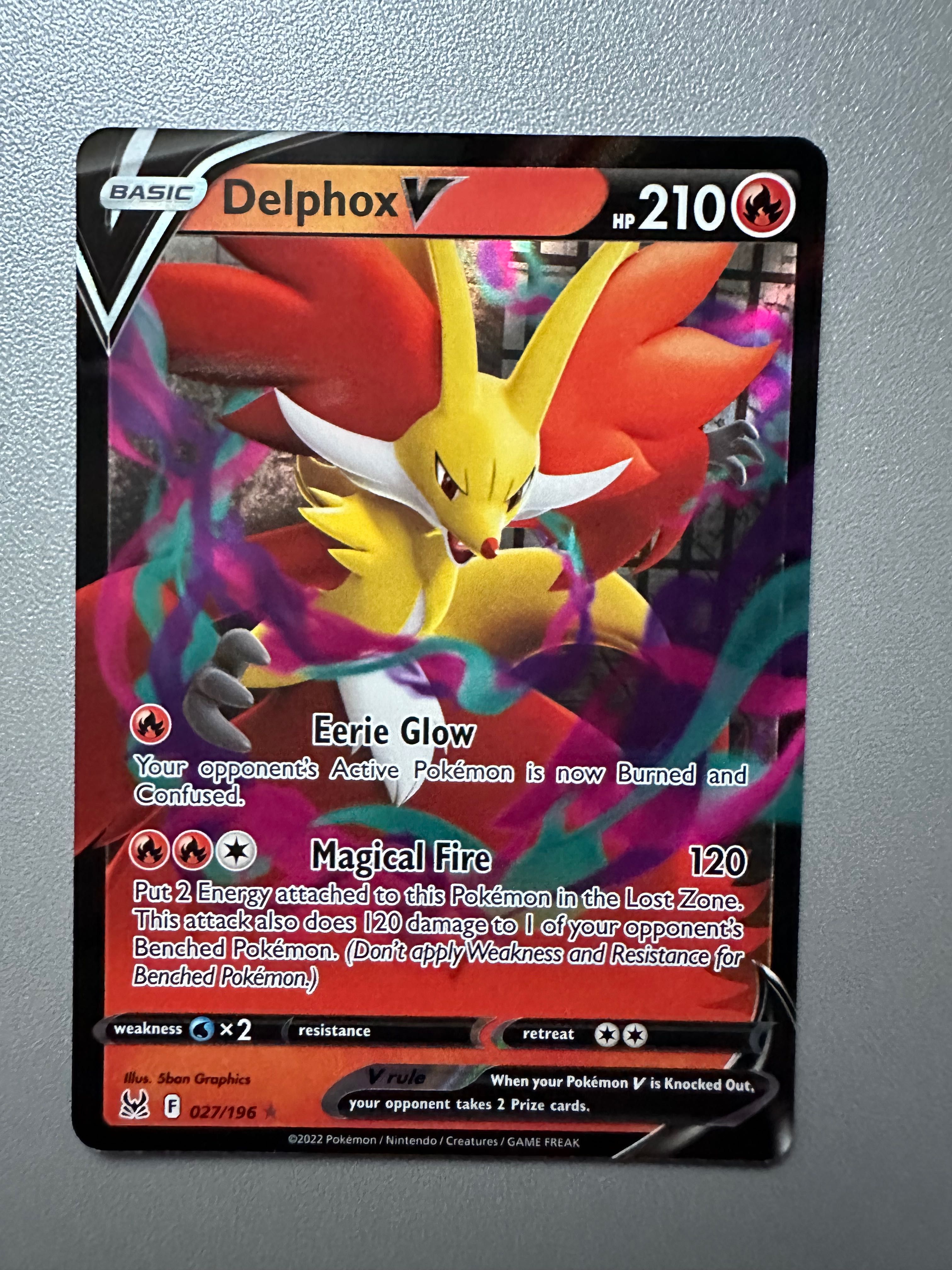 Karta Pokemon Sword & Shield Lost Origin Delphox V