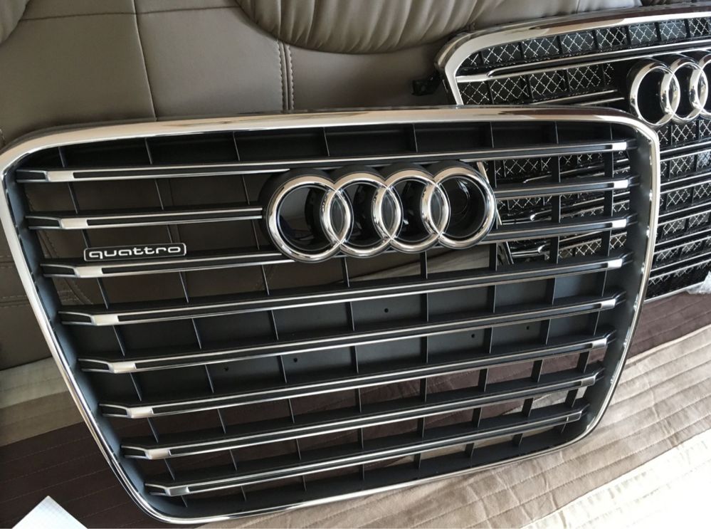 Решетка радиатора Audi A6s6 блек хром ауди в стиле S