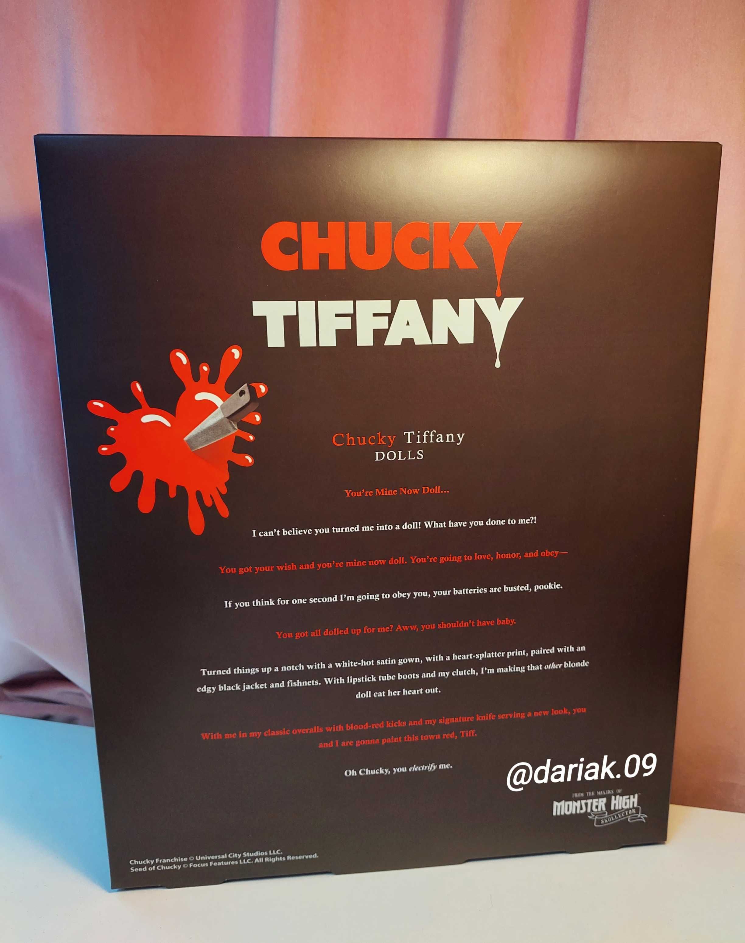 Chucky Tiffany Skullector Monster High Mattel 2-Pack Nowe