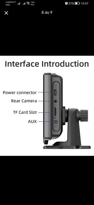 Ecrã 10,26'' p/ carro - Mp5 - GPS, Car Play, Android Auto, BT 5.0