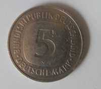Alemanha 5 marcos 1997 " G"