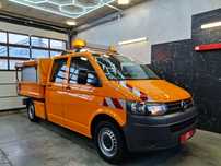 Volkswagen Transporter T5 Lift Doka Serwisowy Drogowy Półki Szuflady Warsztat  Klima Webasto Hak Plandeka 6 Miejsc Szuflady Skrzynia Narzędziowa 2011
