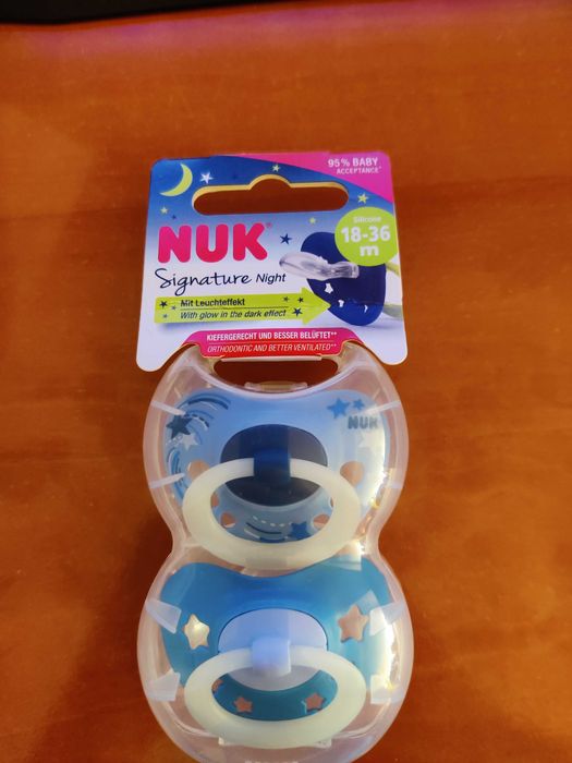 Pack 2 Chupetas NUK Signature Night 18-36 Meses
