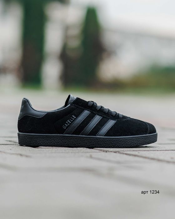 Кросівки чоловічі 42-46 Adidas Gazelle Black / Кроссовки адидас газели