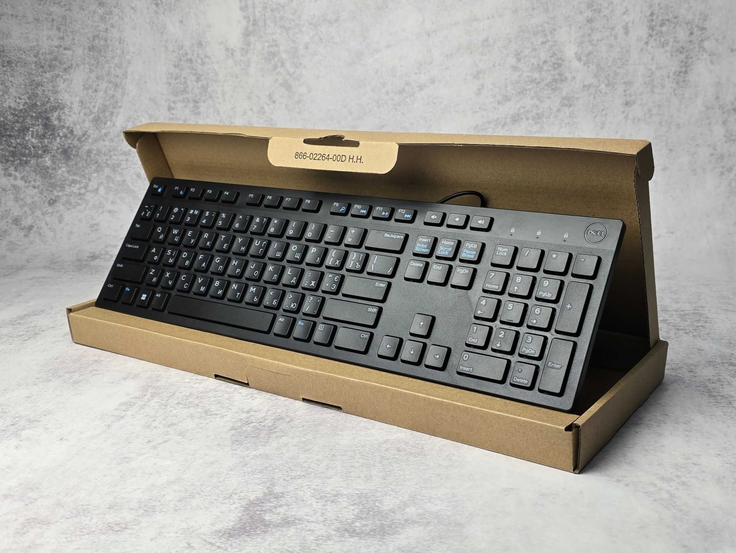 Клавіатура мультимедійна usb Dell kb216-bk-uke Нова