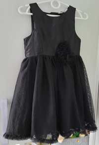Sukienka H&M 110 czarna tiulowa
