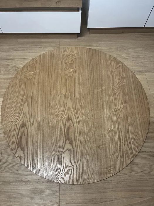 Okragły blat drewniany DĄB 120 cm