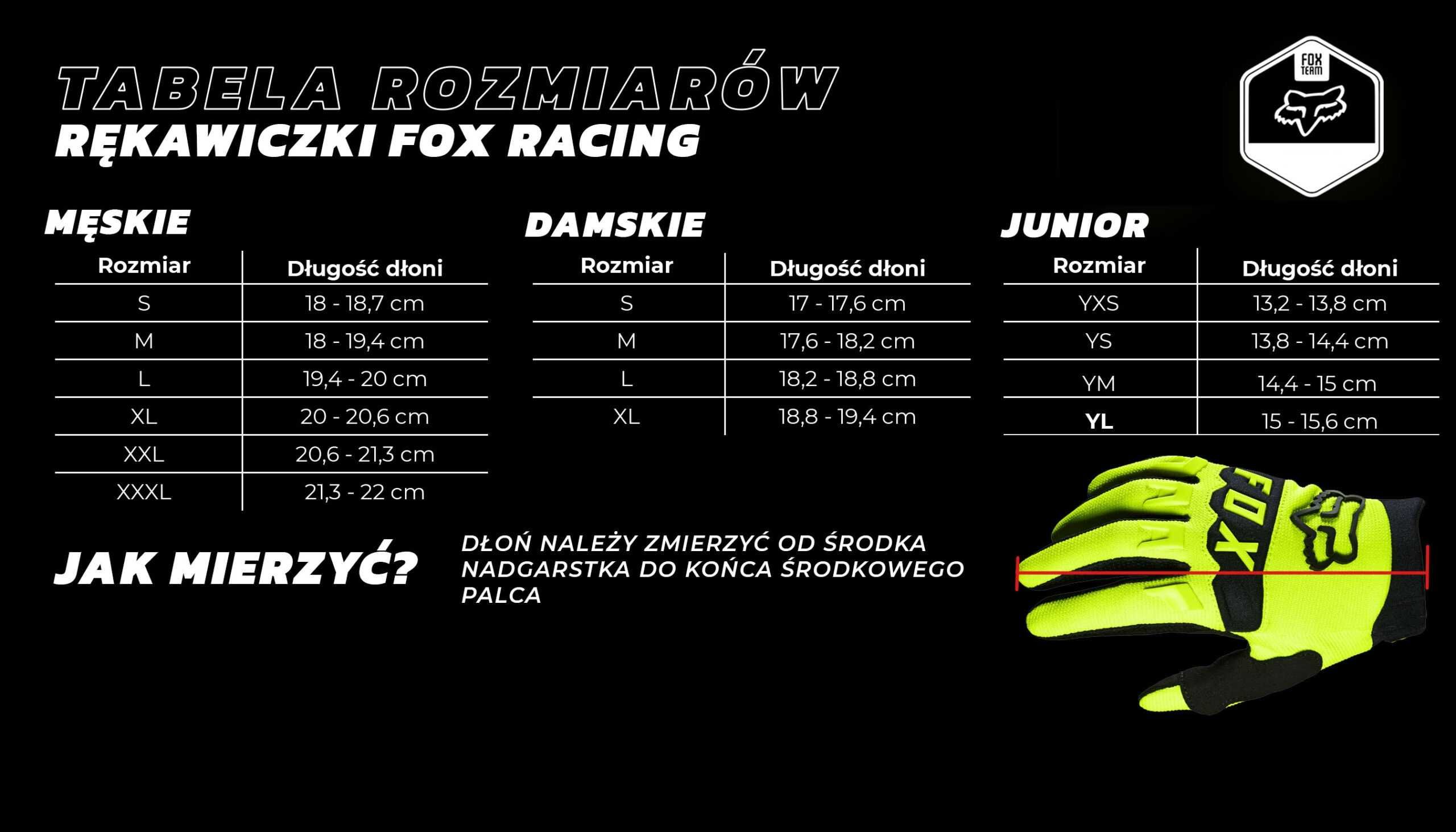 FOX DIRTPAW rękawice rękawiczki rower cross enduro mtb