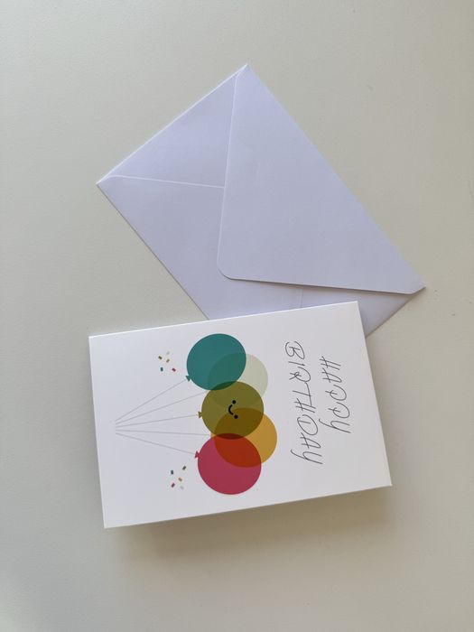 Cartões de aniversário (modelo 1 - pack com 10)