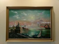 картина маслом, вечерний петербург