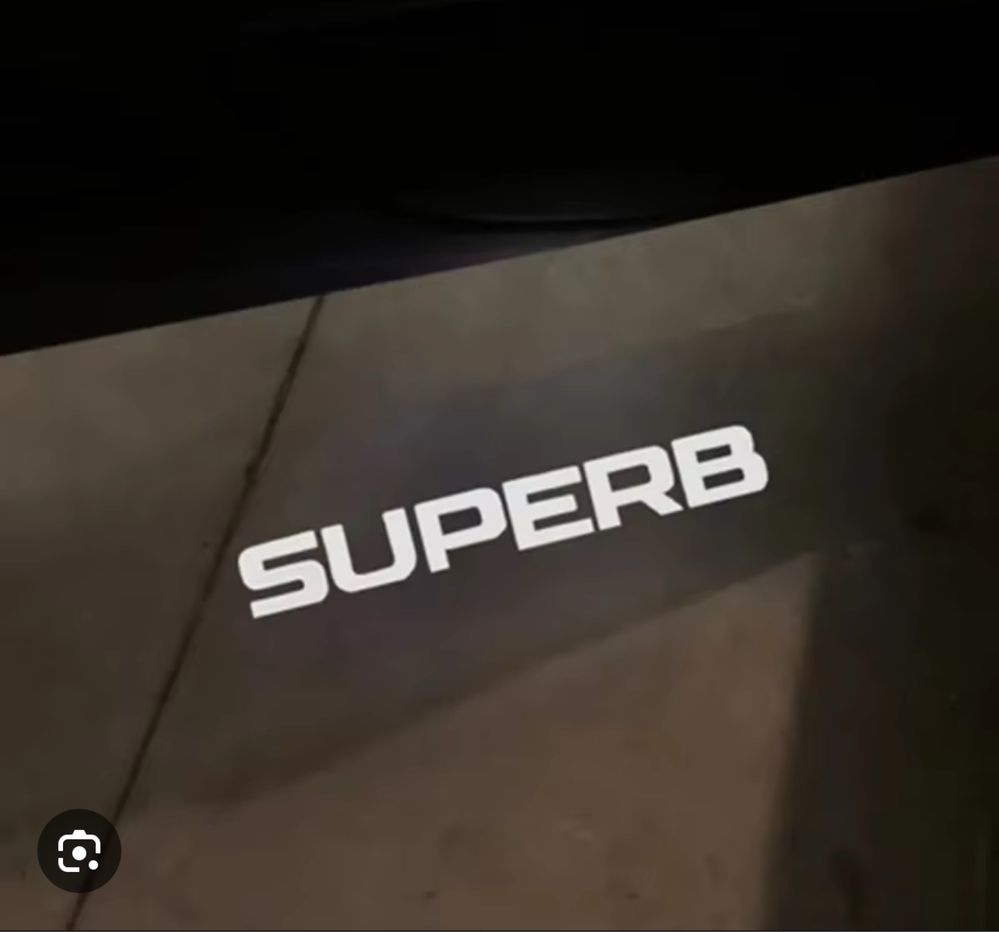 Skoda Superb 3 проектори логотипів невигораючі Osram