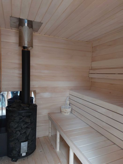 Sauna ogrodowa, domek 230x300 daszek. kompletna