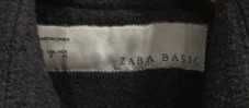 ZARA Basic_Płaszcz Wełna_Czarny Midi_36_LUX