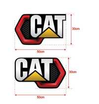 Naklejki CAT Caterpillar nowe logo koparka ładowarka Nalepka Naklejka