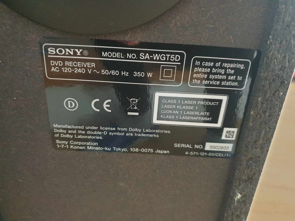 Głośnik Sony SA-WGT5D
