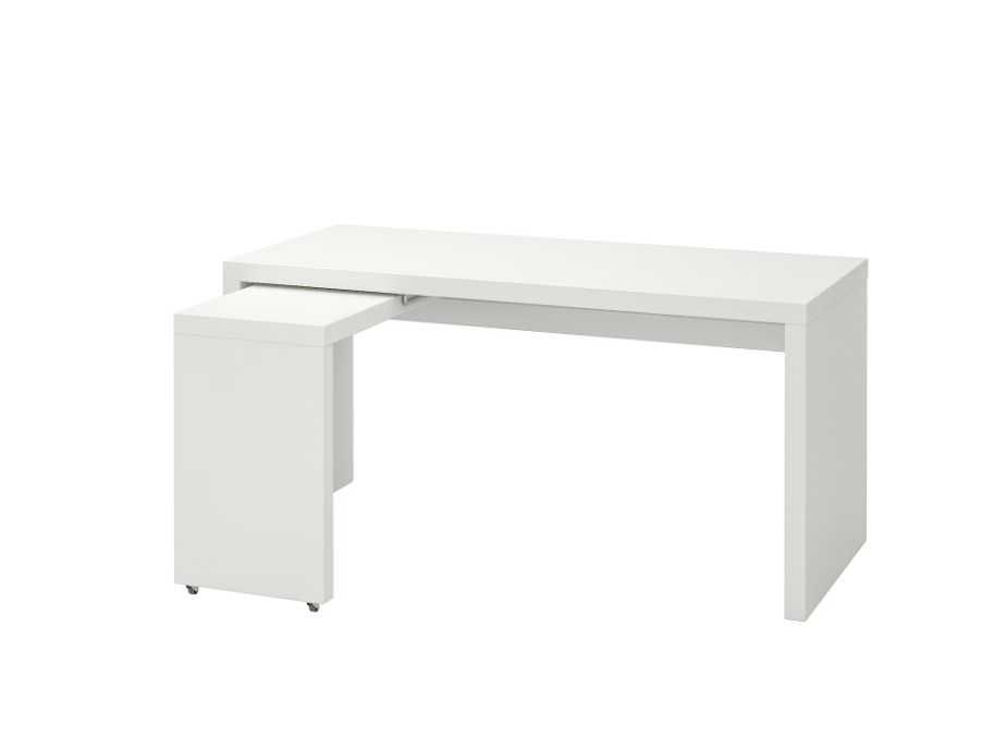 IKEA MALM biurko z wysuwanym panelem