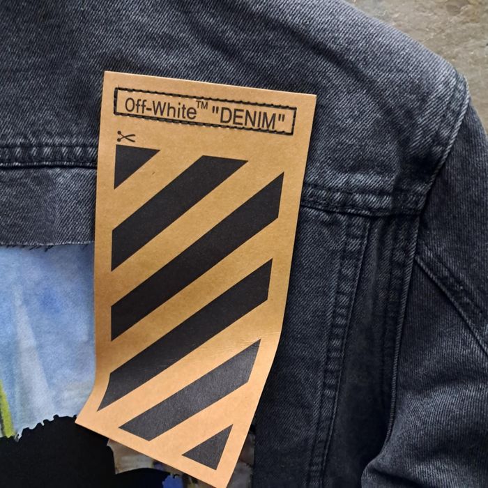 kurtka jeans off white rozmiar M