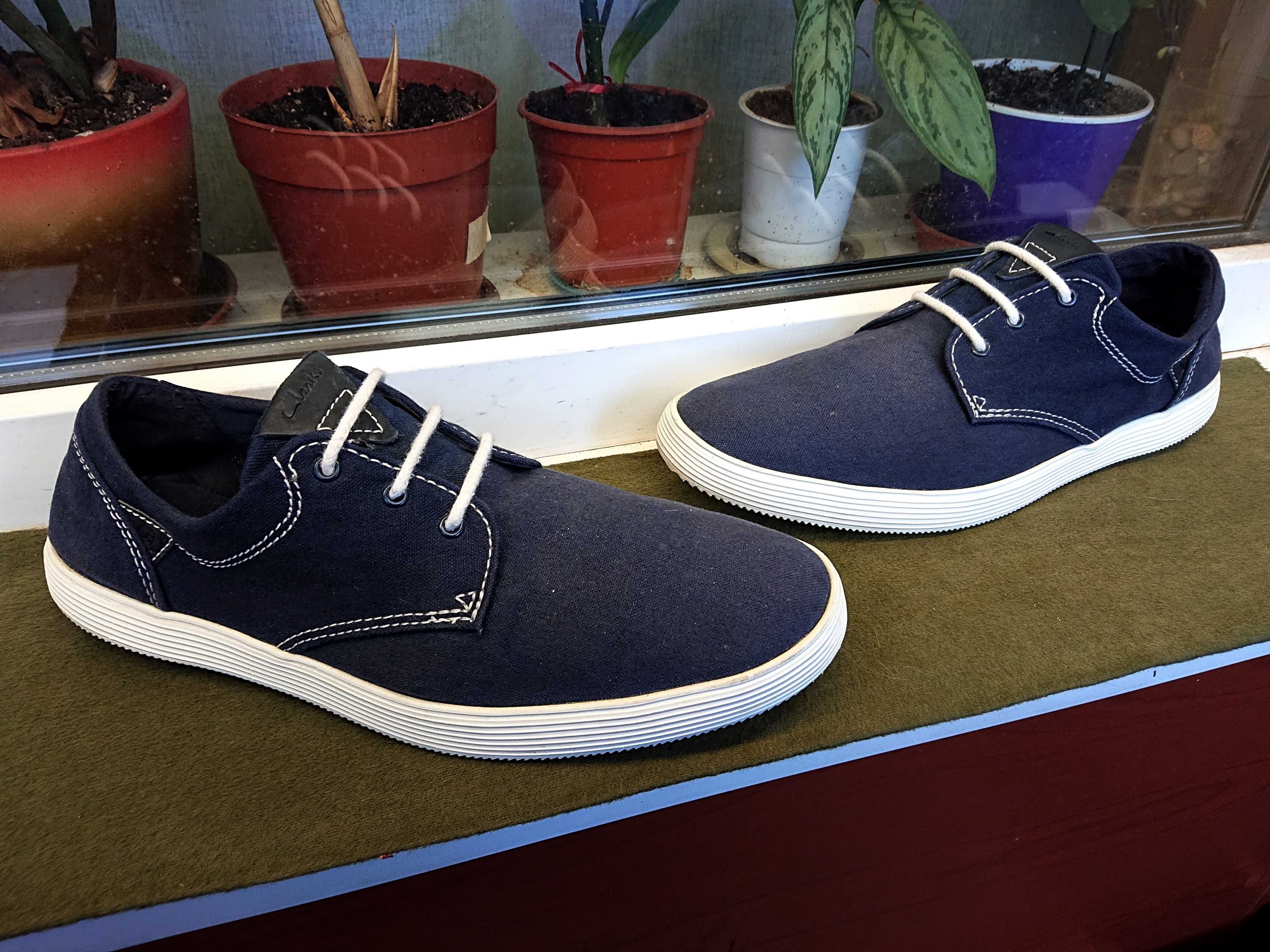 Очень легкие и удобные летние мокасины " CLARKS ® " 44 р.