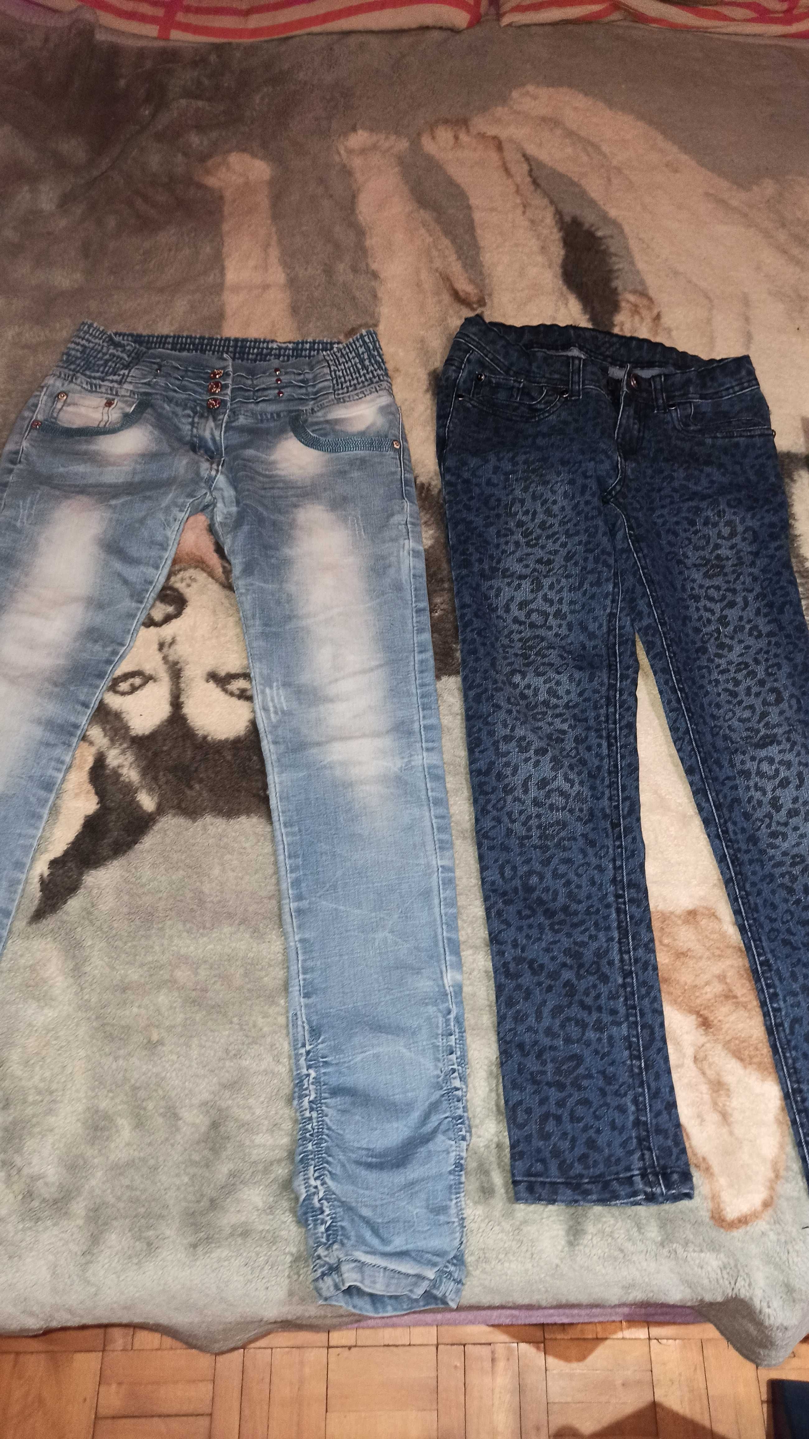 Jeansy zestaw jeansów dla dziewczynki 146