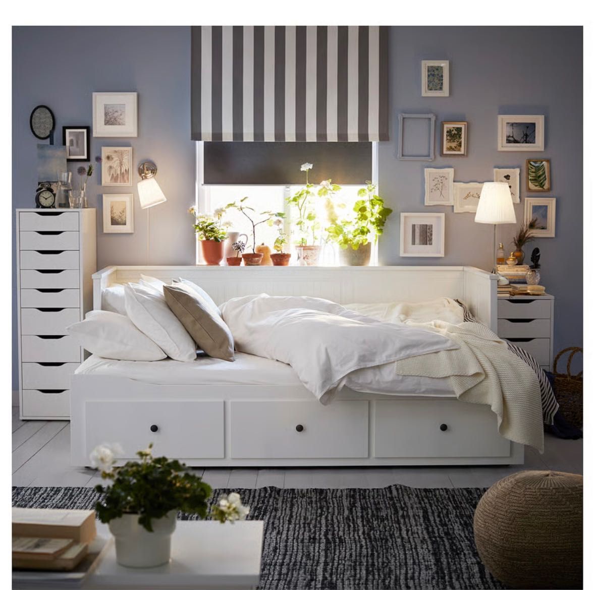 Łóżko HEMNES białe