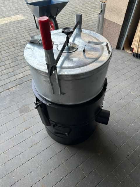 Parnik węglowy z blachy ocynkowanej 100L solidny gospodarczy na lata