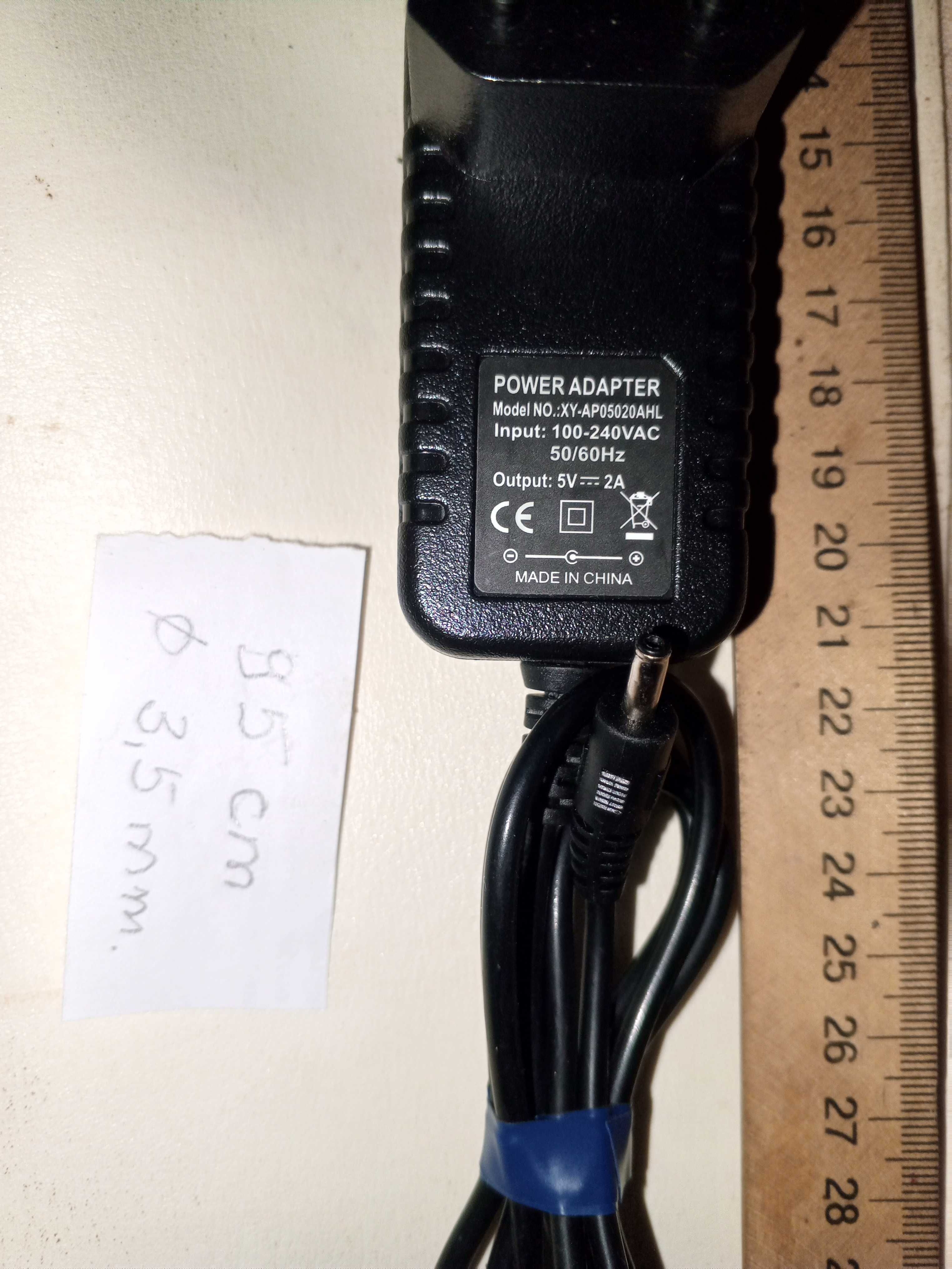 Блок живлення 5v, 2a, 3,5 мм., XY - AP05020AHL 5v-2a