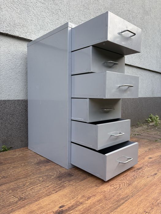 Szafka METALOWA 6 Szuflad SZARA Stabilna Warsztat Garaż Możliwy KURIER