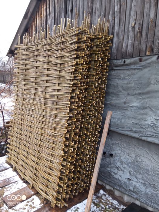 Тин. Плетений забор.75грн.секция