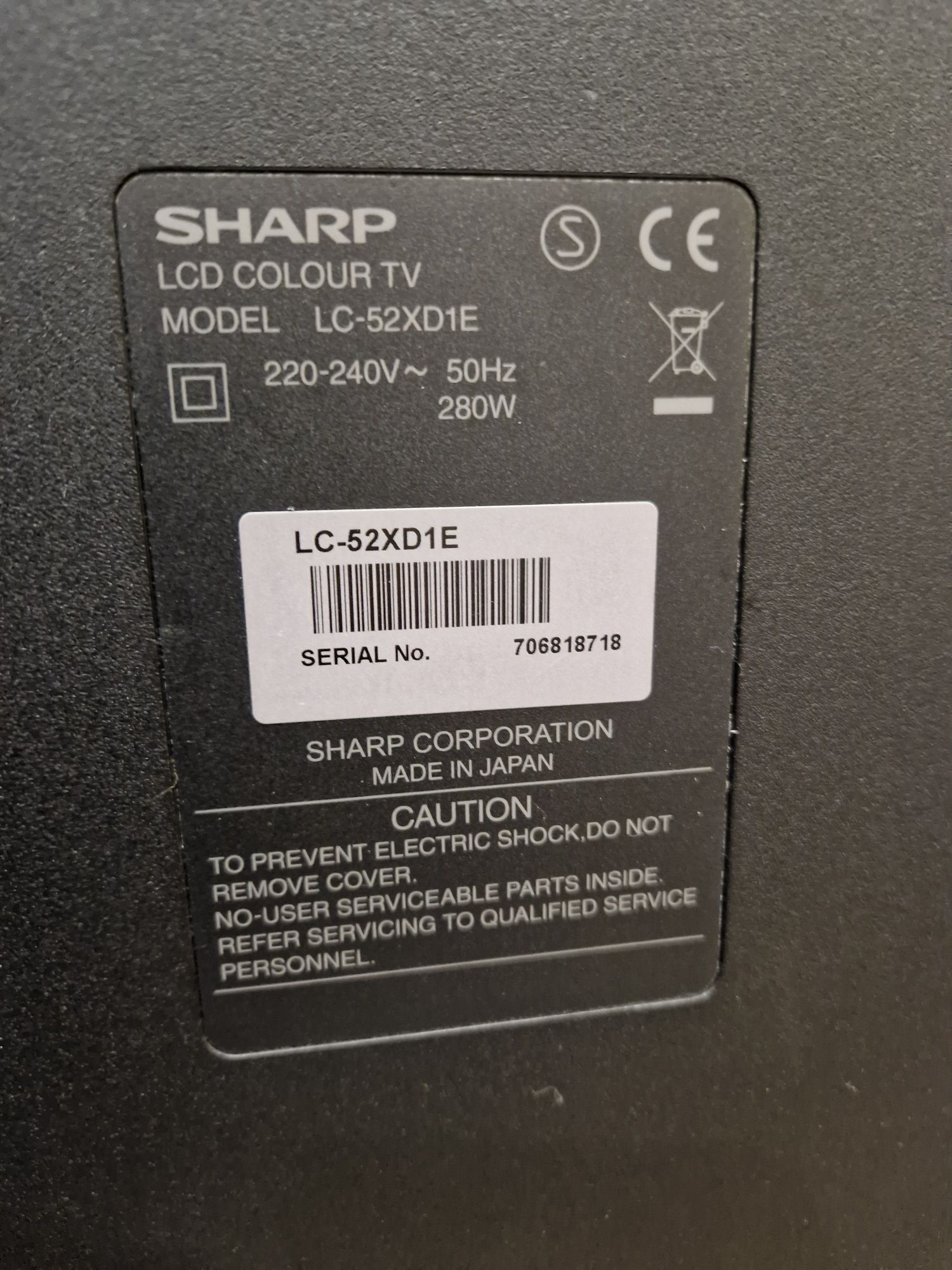 Телевизор Sharp LC-52xd1e