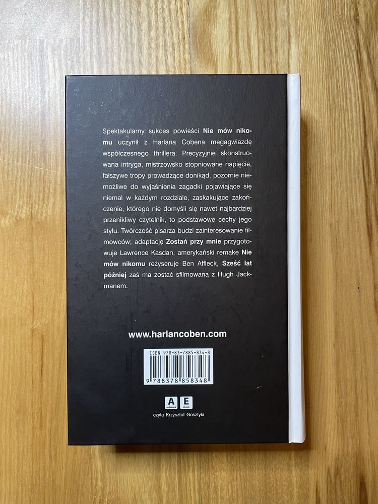 Książka kryminał thriller „Sześć lat późnej” Harlan Coben