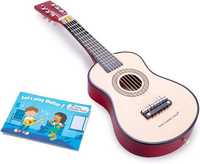New Classic Toys drewniana gitara zabawka dla dzieci, w kartonie!