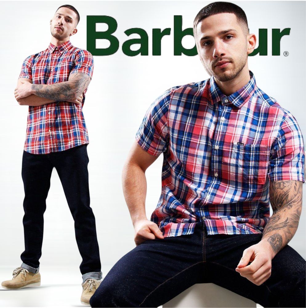 Рубашка Barbour Tailored Fit originals оригинал size L, XL