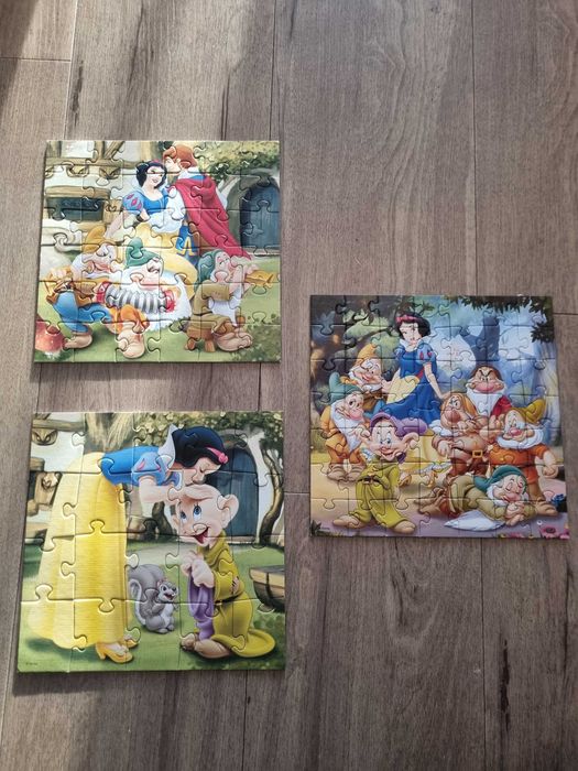 Puzzle Disney, Królewna Śnieżka, 3w1, 4+, Trefl