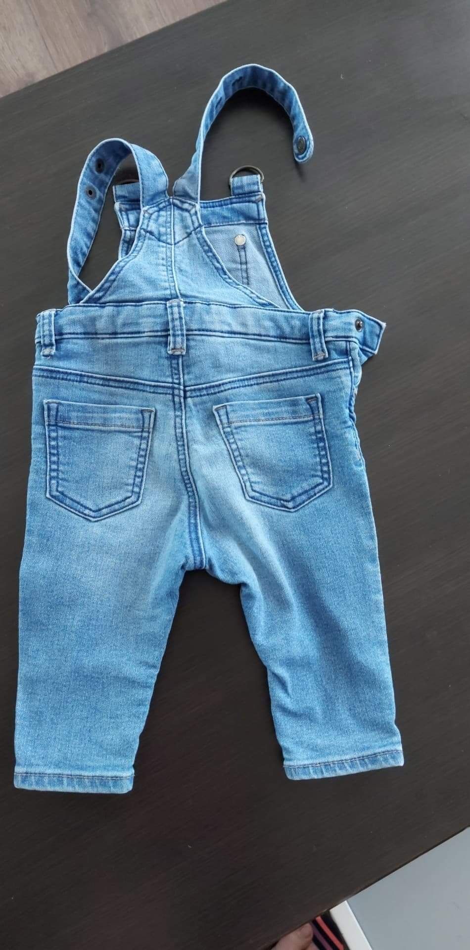 Ogrodniczki jeansowe h&m rozm. 68