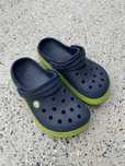 Klapki granatowe crocs 34/35