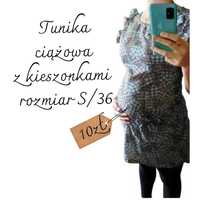 BEZ WAD Tunika ciążowa z kieszonkami patchwork rozmiar S/36 #753