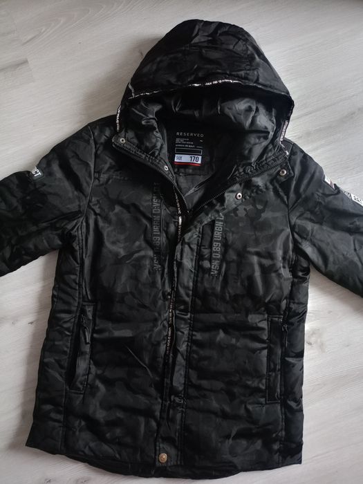 Kurtka zimowa chłopięca Reserved 170 czarna