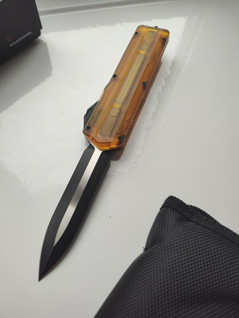 Нож новый фронтальный Maxace feat Microtech