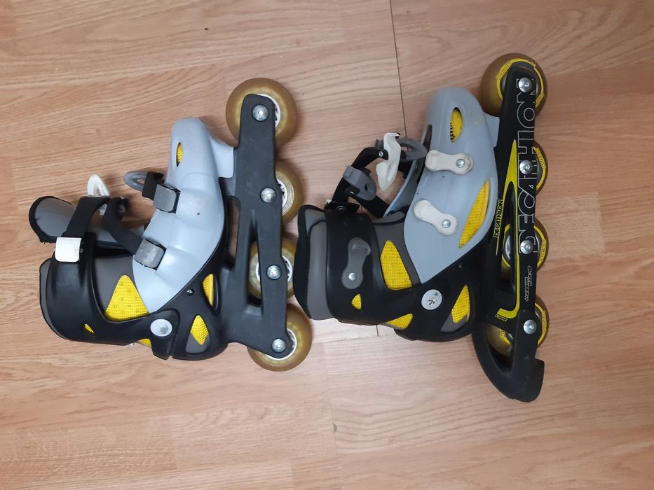 Patins em linha. Tamanho 34. Vendo ou troco.