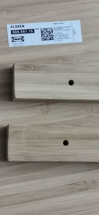 Nowy ÅLSKEN ALSKEN Blat łazienkowy, bambus/fornir, 102x49 cm