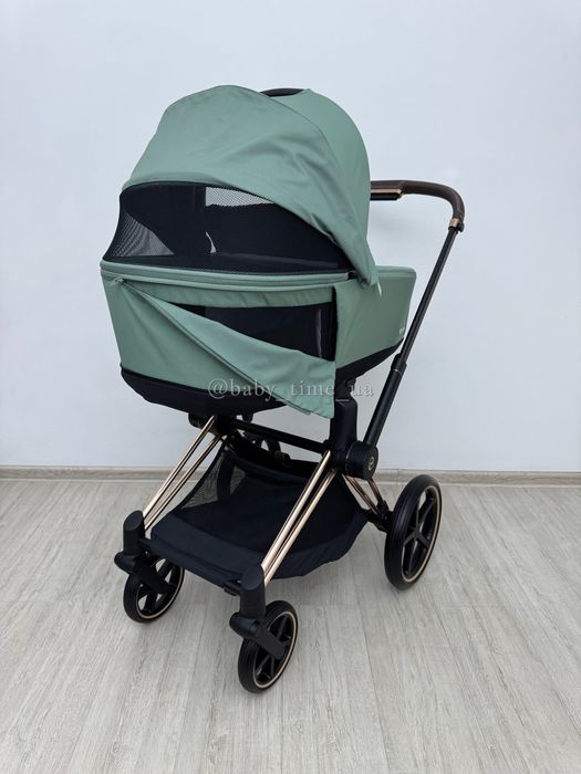 Cybex Priam 4.0 Rose Gold&Leaf Green коляска Сайбекс Пріам 2025