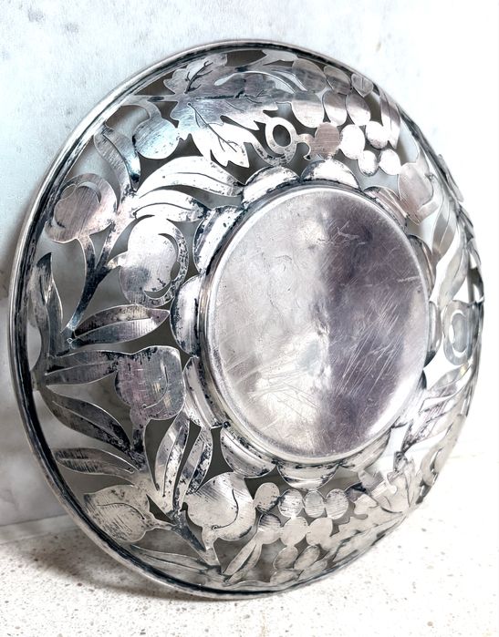 Linda taça em prata portuguesa recortada e vazada
