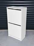 IKEA BISSA Szafka na buty, 2 przegrody, biały, 49x28x93 cm